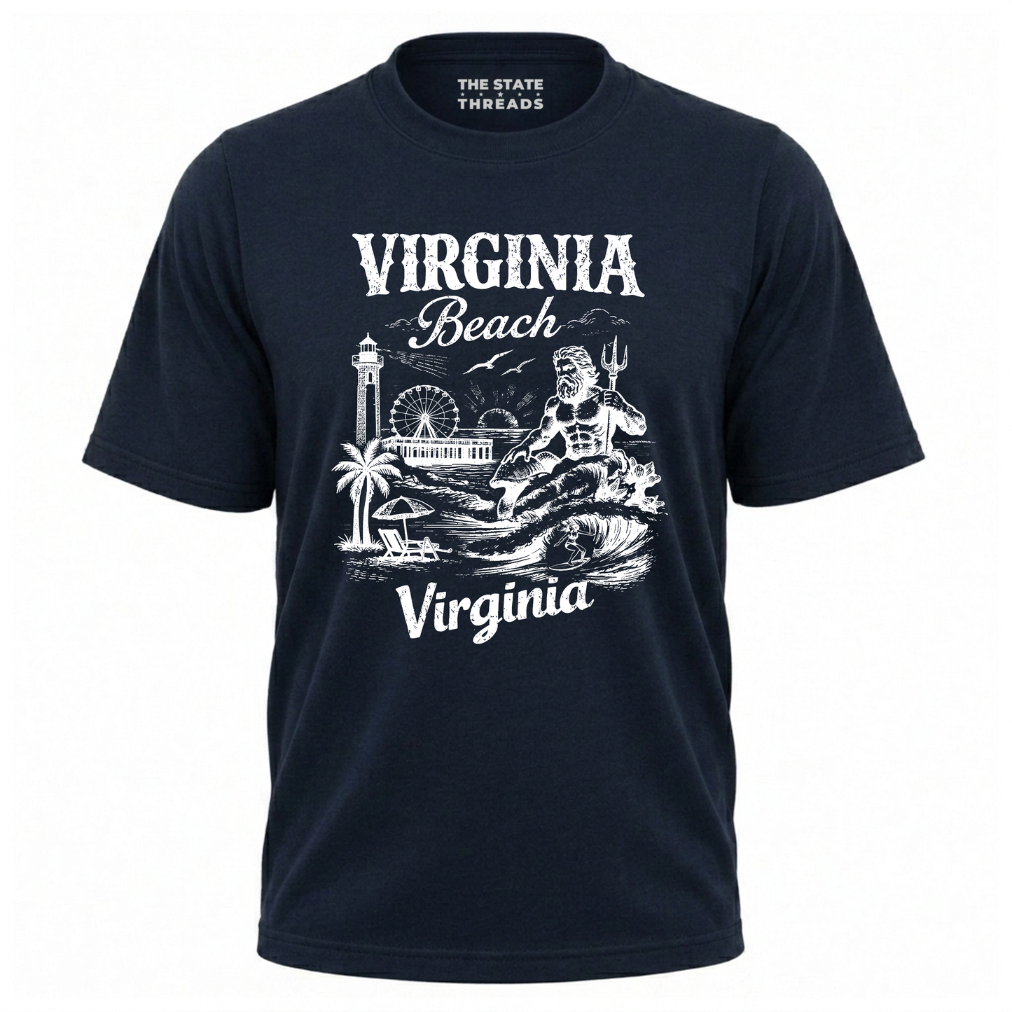 Virginia Beach Coastal Boardwalk Vintage Shirt