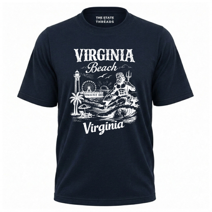 Virginia Beach Coastal Boardwalk Vintage Shirt