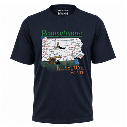 Pennsylvania Keystone State Vintage Souvenir Shirt