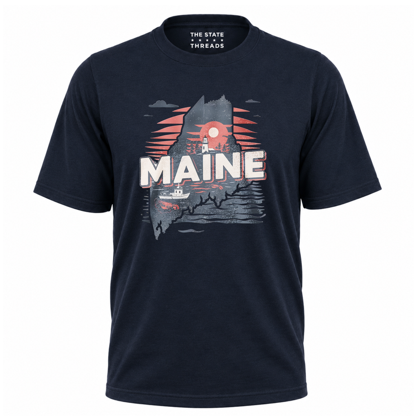 Maine Coastal Lighthouse State Pride Shirt