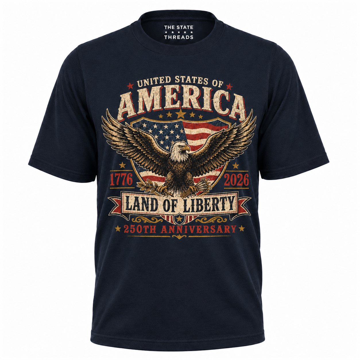 America Eagle Land of Liberty 250th Anniversary Shirt