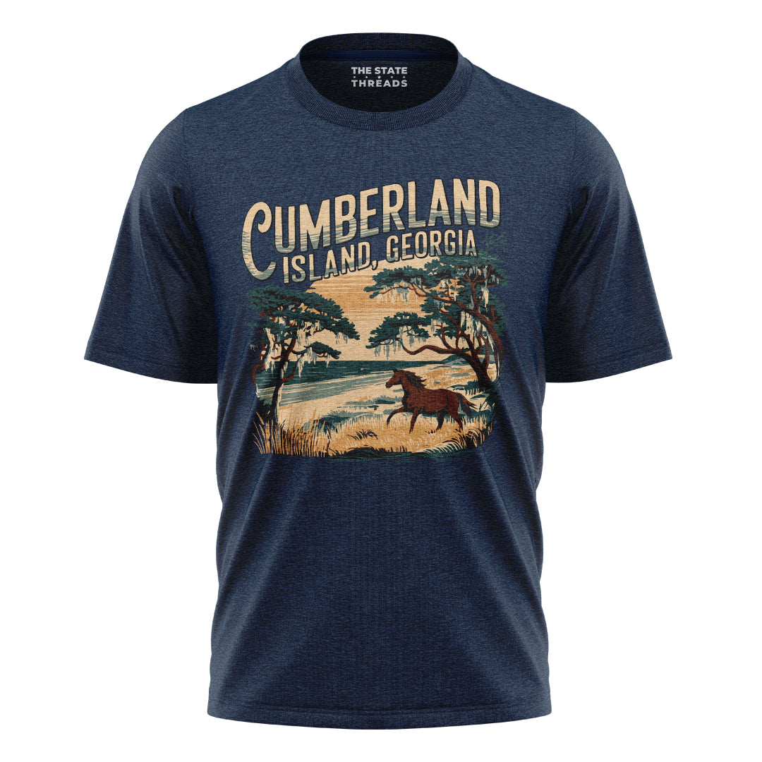 Cumberland Island Georgia Wild Horse Coastal Vintage Shirt