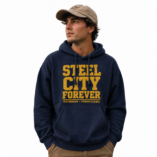 Steel City Forever Pittsburgh Pennsylvania Varsity Hoodie