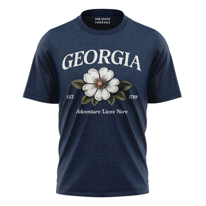 Georgia State Flower Cherokee Rose Adventure Vintage Shirt