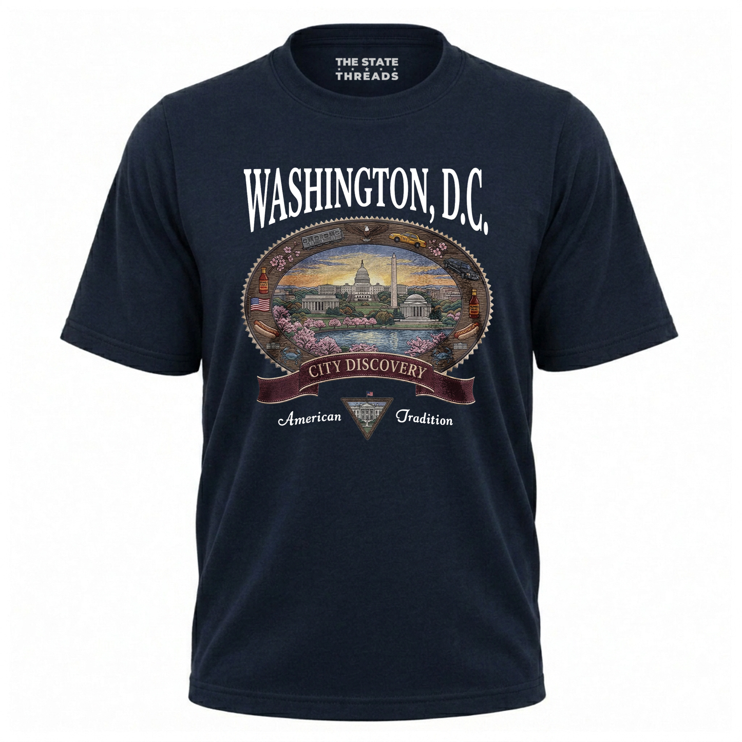 Washington DC Vintage City Discovery Skyline Shirt