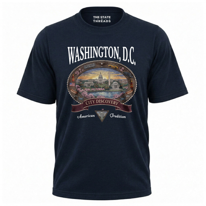 Washington DC Vintage City Discovery Skyline Shirt
