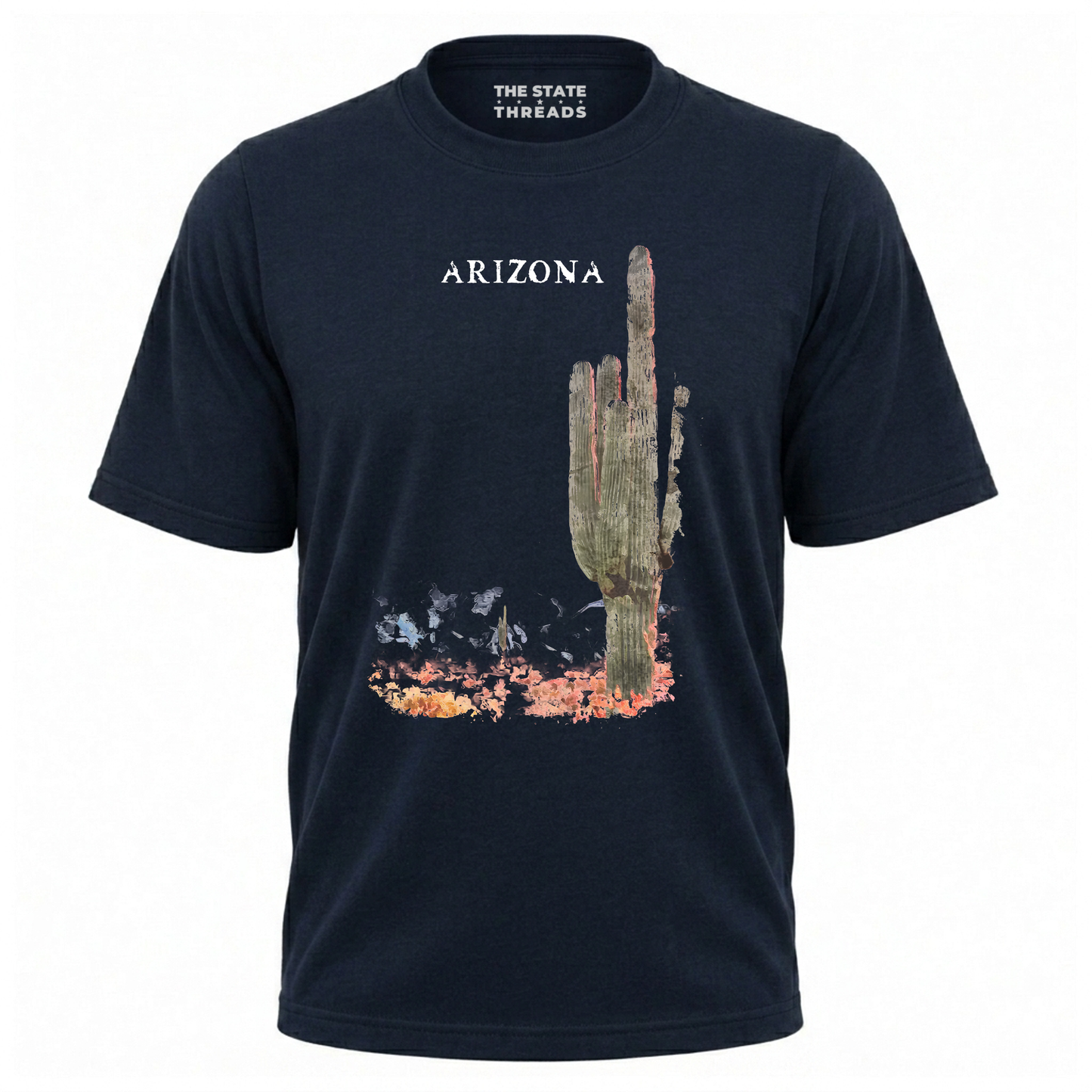 Arizona Saguaro Cactus Desert Watercolor Landscape Shirt