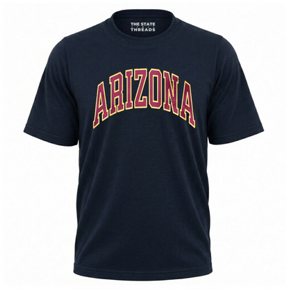 Arizona Vintage Varsity Block Lettering Shirt
