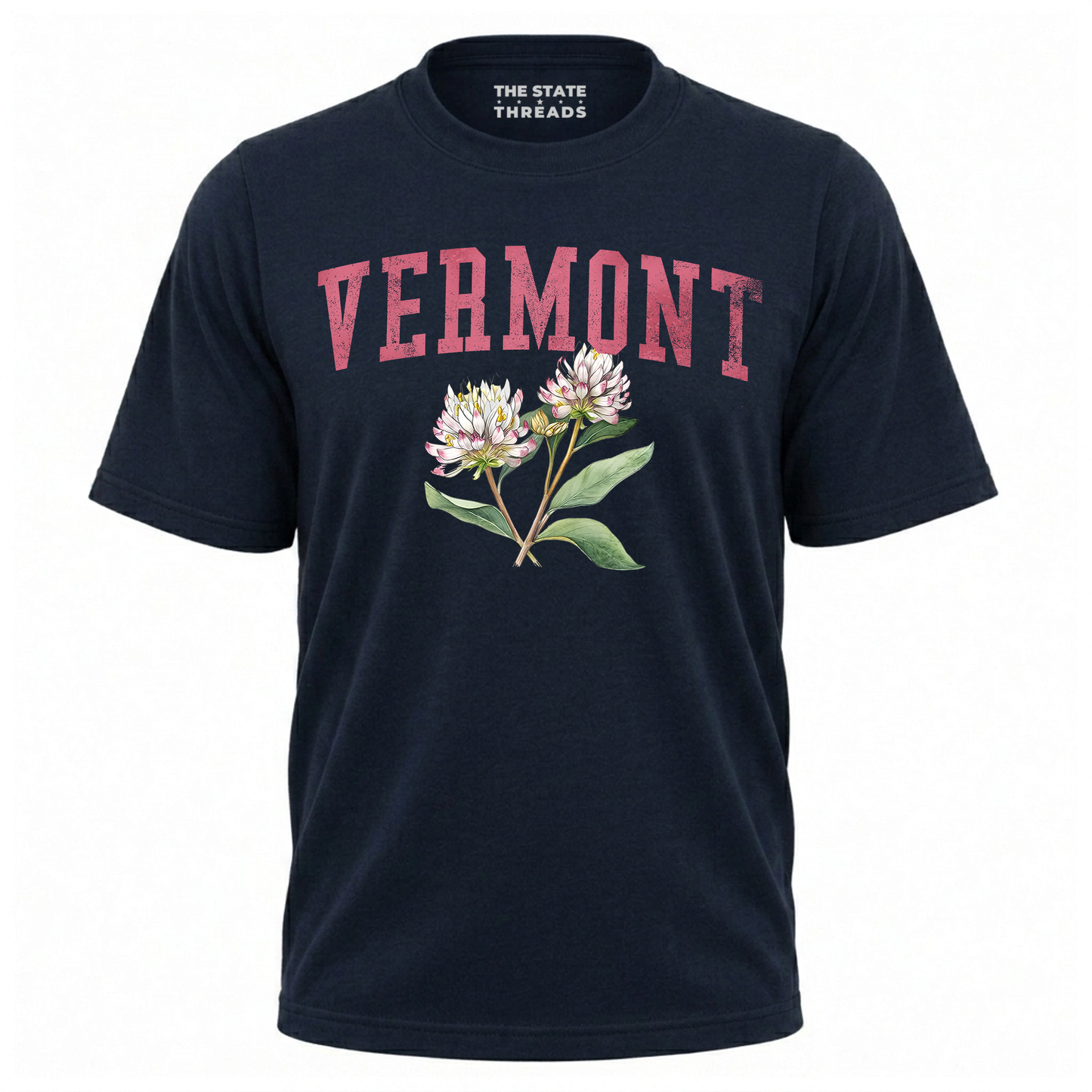 Vermont Red Clover State Flower Vintage Botanical Shirt