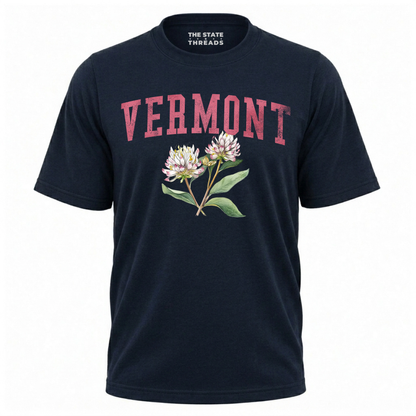 Vermont Red Clover State Flower Vintage Botanical Shirt