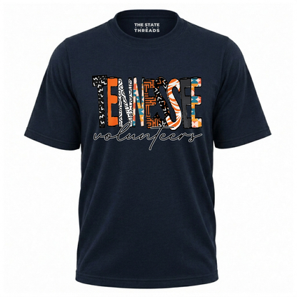Tennessee Volunteers Retro Cowhide Pattern Script Shirt