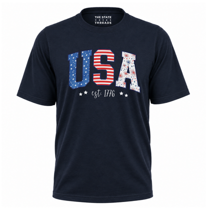 America Stars Stripes USA Est 1776 Shirt