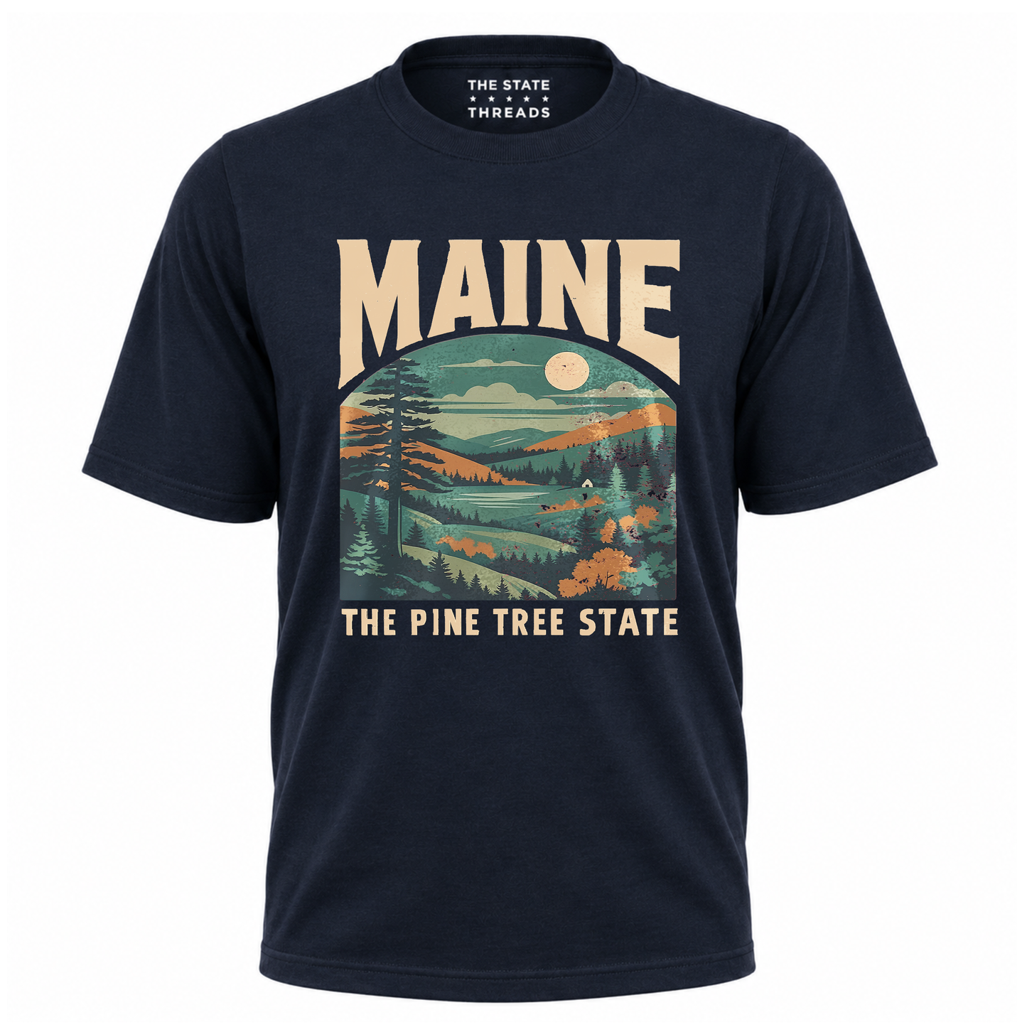 Maine Pine Tree State Vintage Nature Shirt