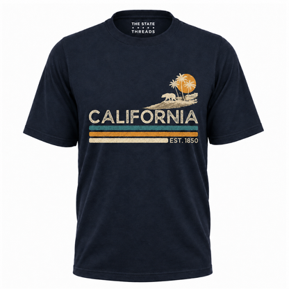 California Bear Palm Tree Sunset Shirt