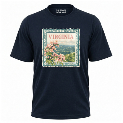 Virginia Floral Mountain Vista State Pride Shirt