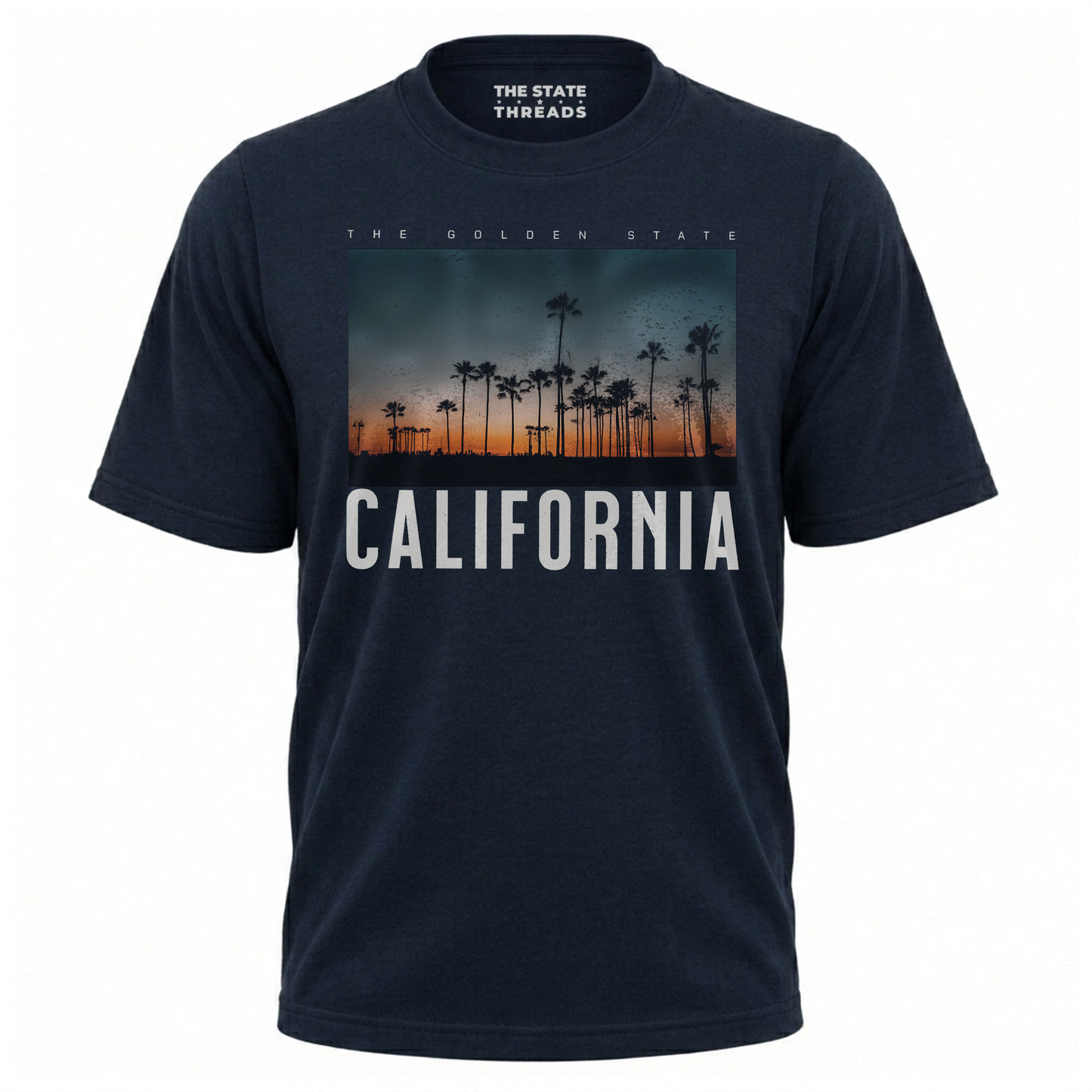 California Sunset Palm Trees Retro Streetwear Shirt