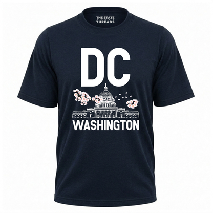 Washington DC Cherry Blossom Capitol Vintage Shirt