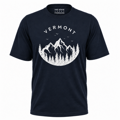 Vermont Mountain Forest Badge Shirt