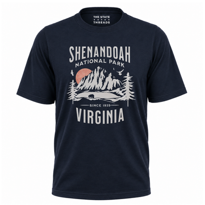 Shenandoah National Park Virginia Retro Hiking Shirt