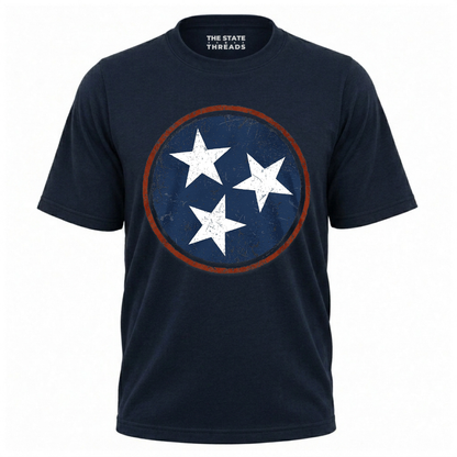 Tennessee Tri-Star Flag Vintage Shirt
