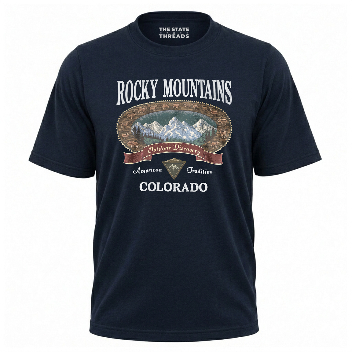 Colorado Rocky Mountains Outdoor Discovery Graphic Shirt