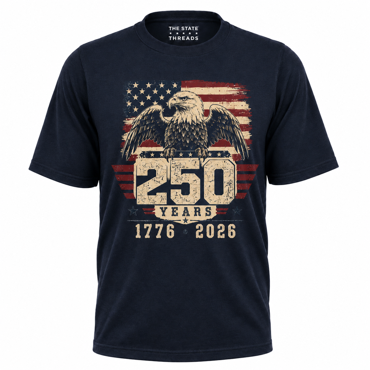 America 250 Years Eagle Flag Military Heritage Shirt