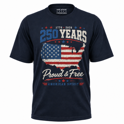 America 250 Years Proud Free American Spirit Shirt