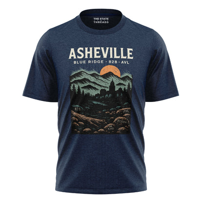 Asheville North Carolina Blue Ridge Mountains Vintage Shirt