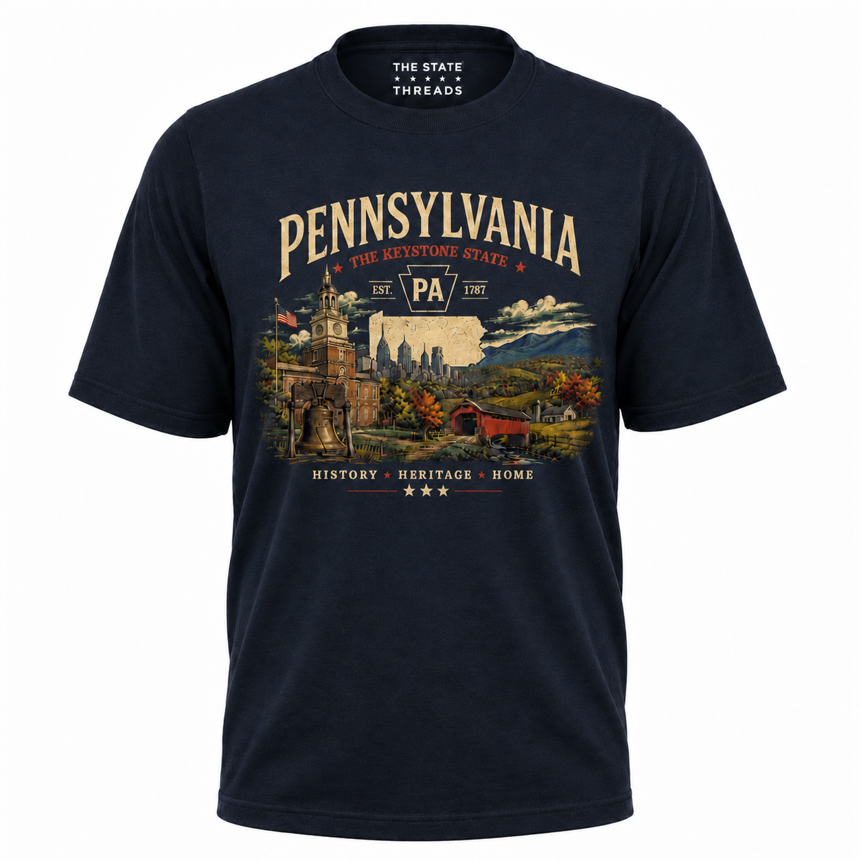 Pennsylvania Keystone State Heritage History Shirt