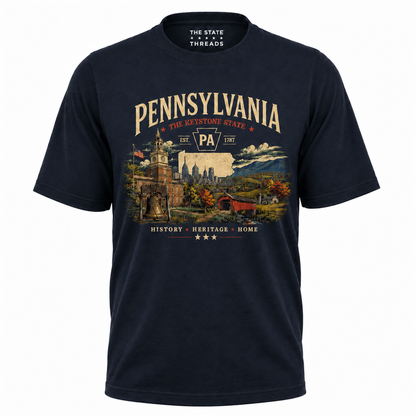 Pennsylvania Keystone State Heritage History Shirt