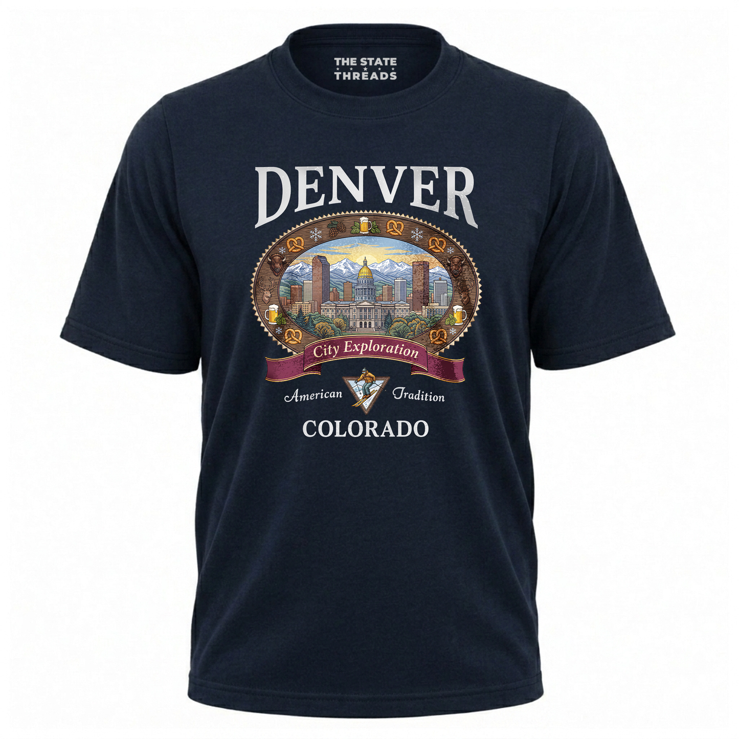 Denver Colorado Mountain City Exploration Shirt