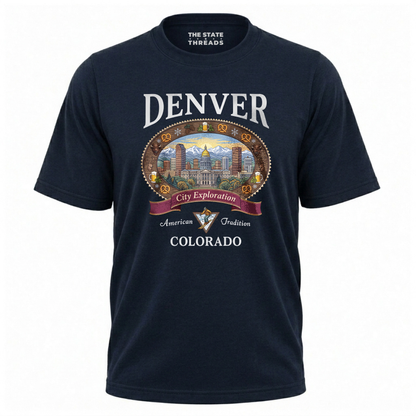 Denver Colorado Mountain City Exploration Shirt