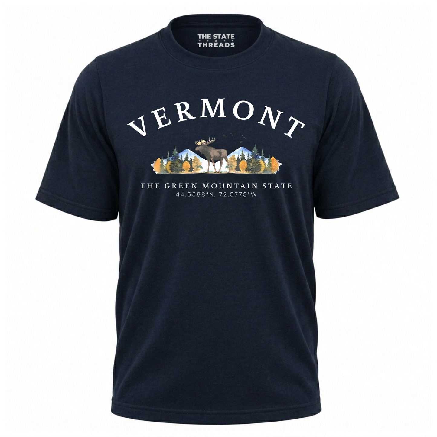 Vermont Green Mountain State Moose Wilderness Adventure Shirt
