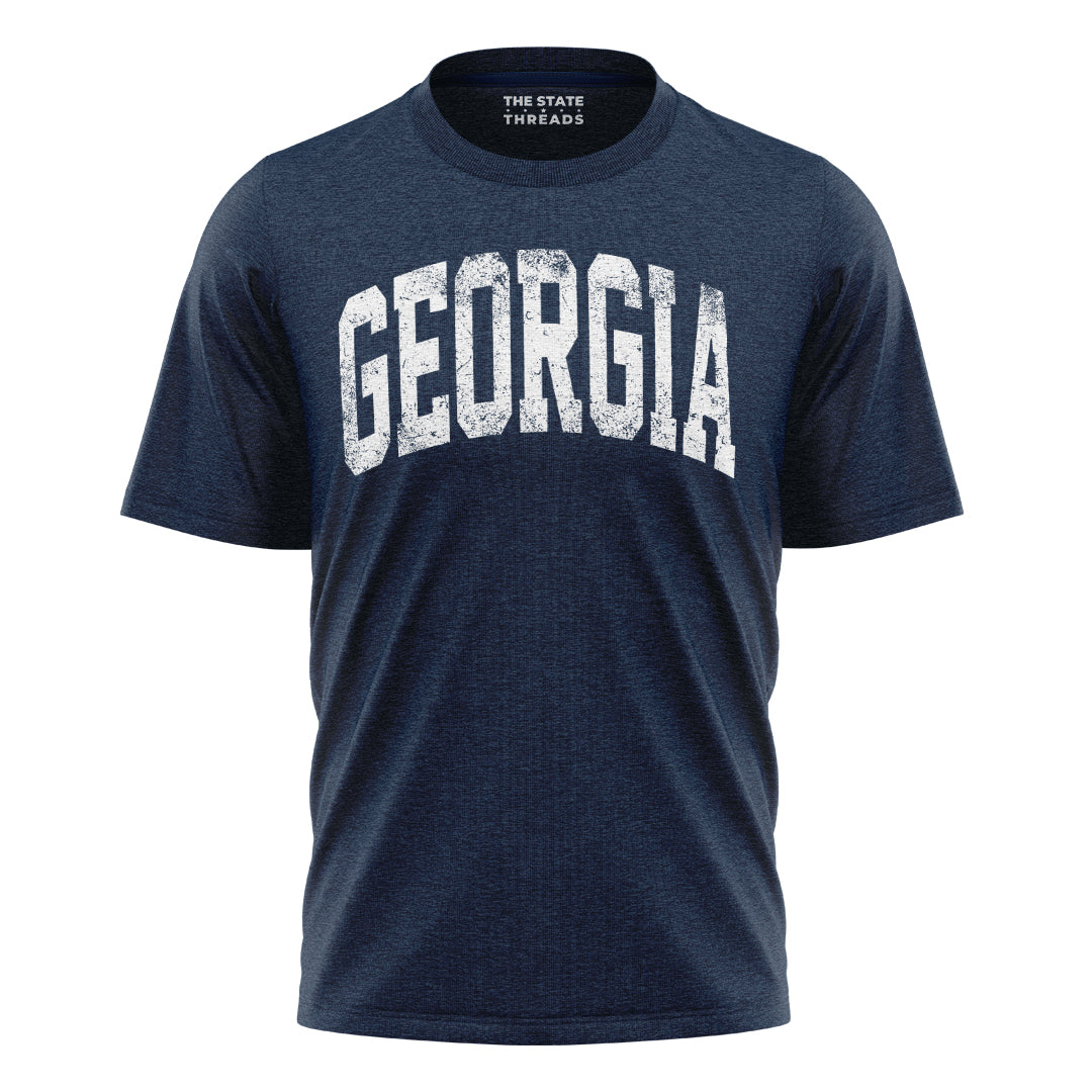 Georgia Bold Distressed Varsity State Pride Shirt