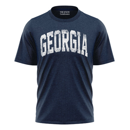 Georgia Bold Distressed Varsity State Pride Shirt