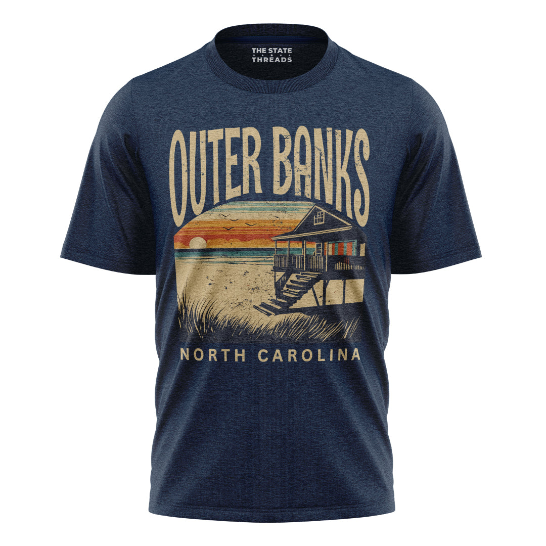 Retro Outer Banks North Carolina Beach Shirt