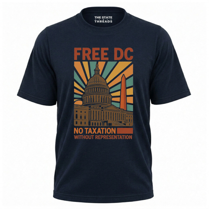 Washington DC Free DC Retro Political Shirt