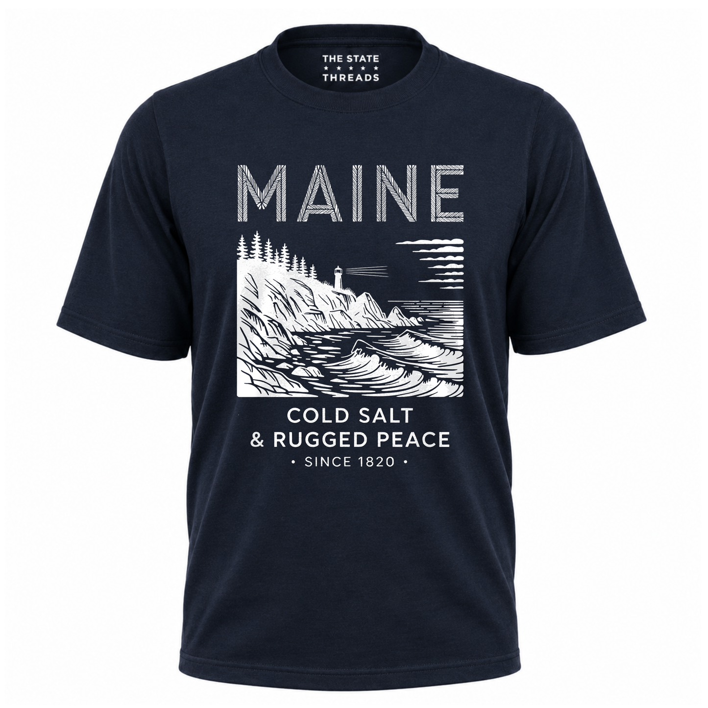 Maine Cold Salt Rugged Peace Vintage Shirt