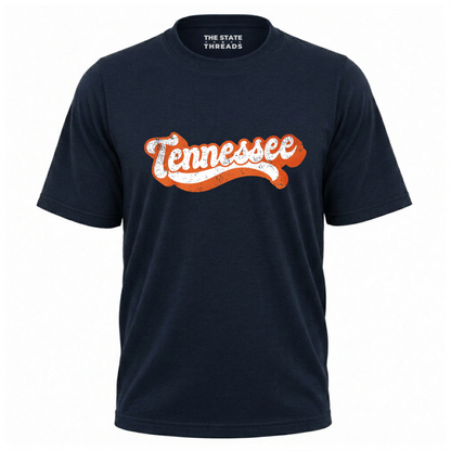 Tennessee Retro Orange Script Game Day Shirt