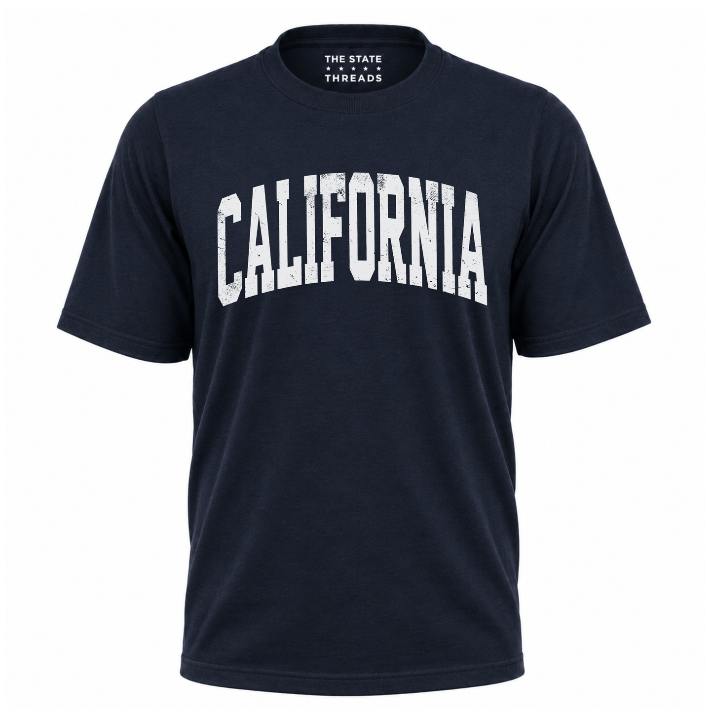 California Vintage Distressed Lettering State Pride Shirt