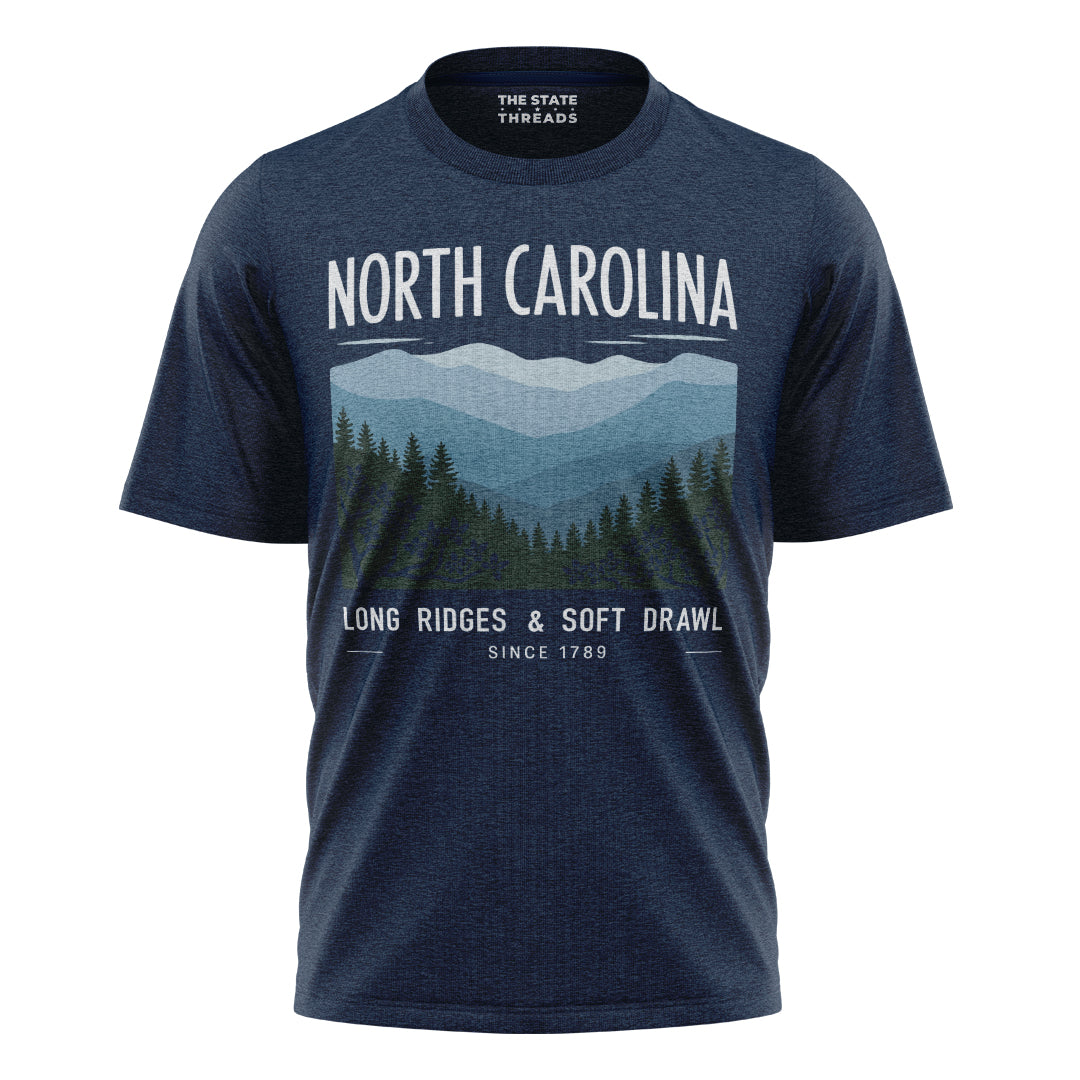 North Carolina Blue Ridge Long Ridges Soft Drawl Shirt