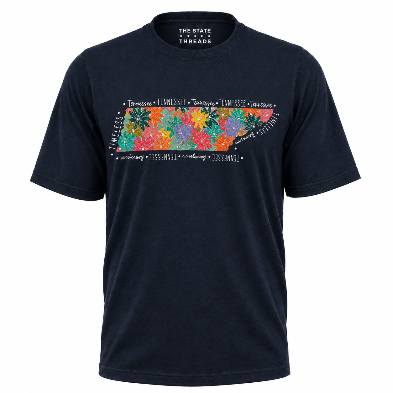 Tennessee Floral State Map Shirt