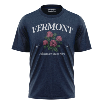 Vermont Red Clover State Flower Adventure Lives Here Shirt