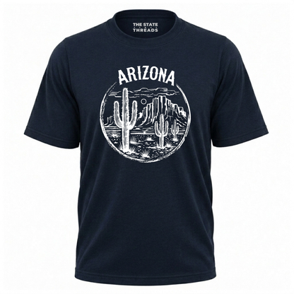 Arizona Desert Cactus Mesa Landscape Vintage Shirt