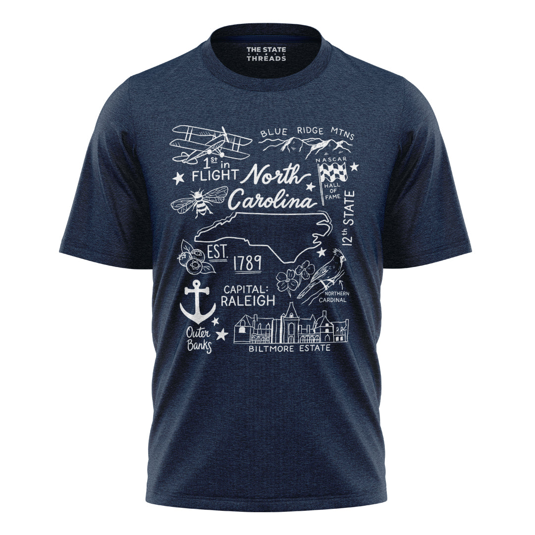 North Carolina Illustrated State Shirt