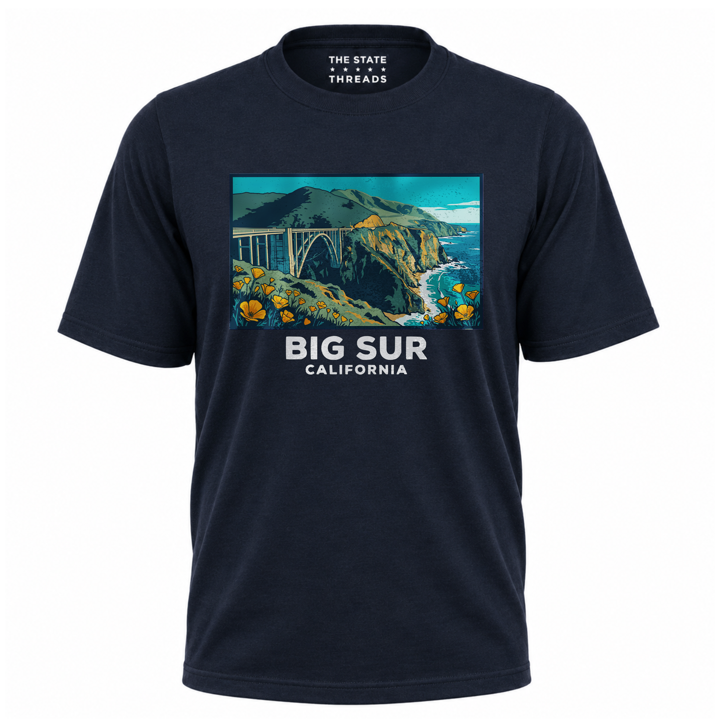 California Big Sur Coastal Bridge Nature Adventure Shirt