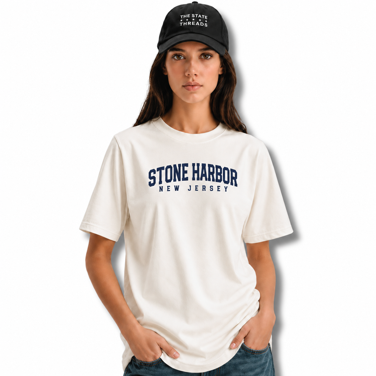 Stone Harbor New Jersey Retro College Athletic Shirt