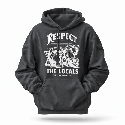Florida Respect The Locals Manatee Alligator Funny Hoodie
