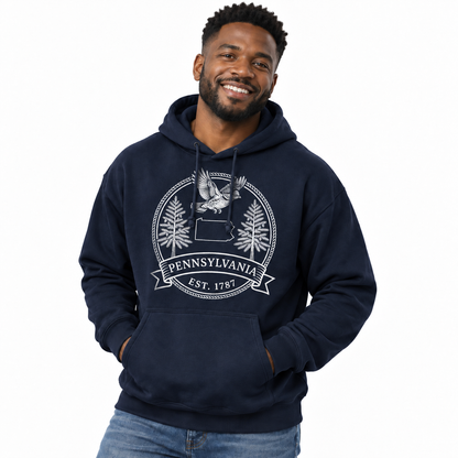 Pennsylvania Ruffed Grouse Hemlock State Bird Emblem Hoodie