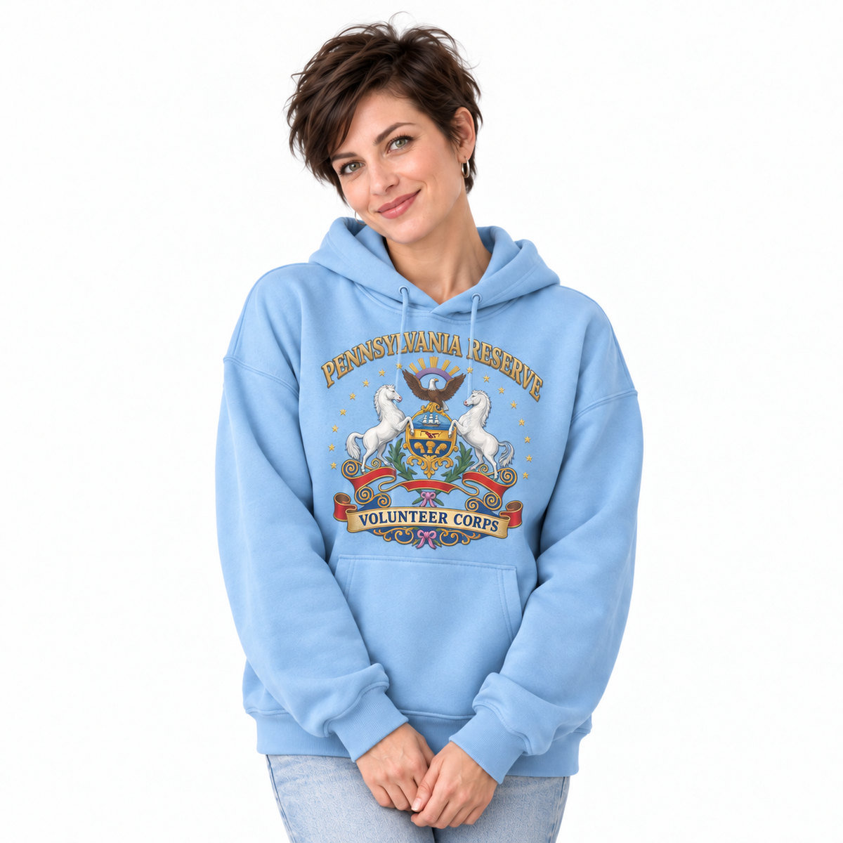 Pennsylvania Reserve Volunteer Corps Coat Of Arms Hoodie